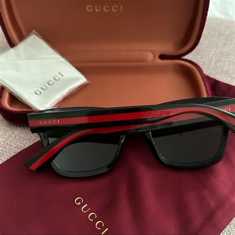 gucci sunglasses red green stripe|selfridges Gucci sunglasses.